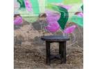 Black Wooden Side Table