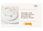 Serenity Anti Tarnish Charm Bracelet for Women | White