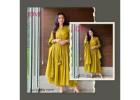 Discover Latest Designer cotton anarkali suit set  Online - JOVI India Collection