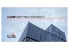 Cargo containers for rent | LOTUS Containers