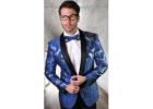 Dark blue 3 piece suit wedding